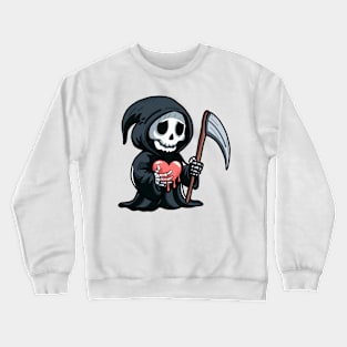 Grim reaper,  valentine day edition! Crewneck Sweatshirt